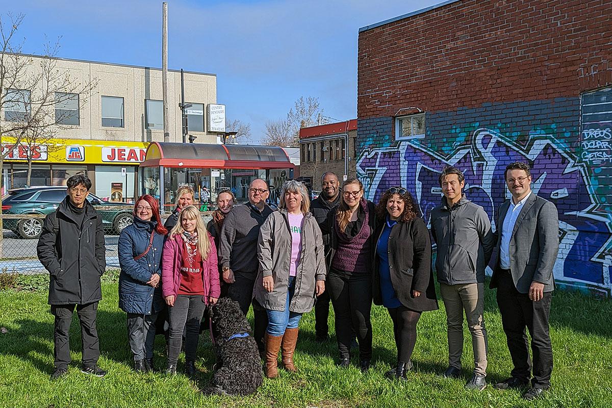 Aménagement d’une nouvelle place publique dans le quartier Tétreaultville. Crédit : Ville de Montréal - Arrondissement de Mercier–Hochelaga-Maisonneuve