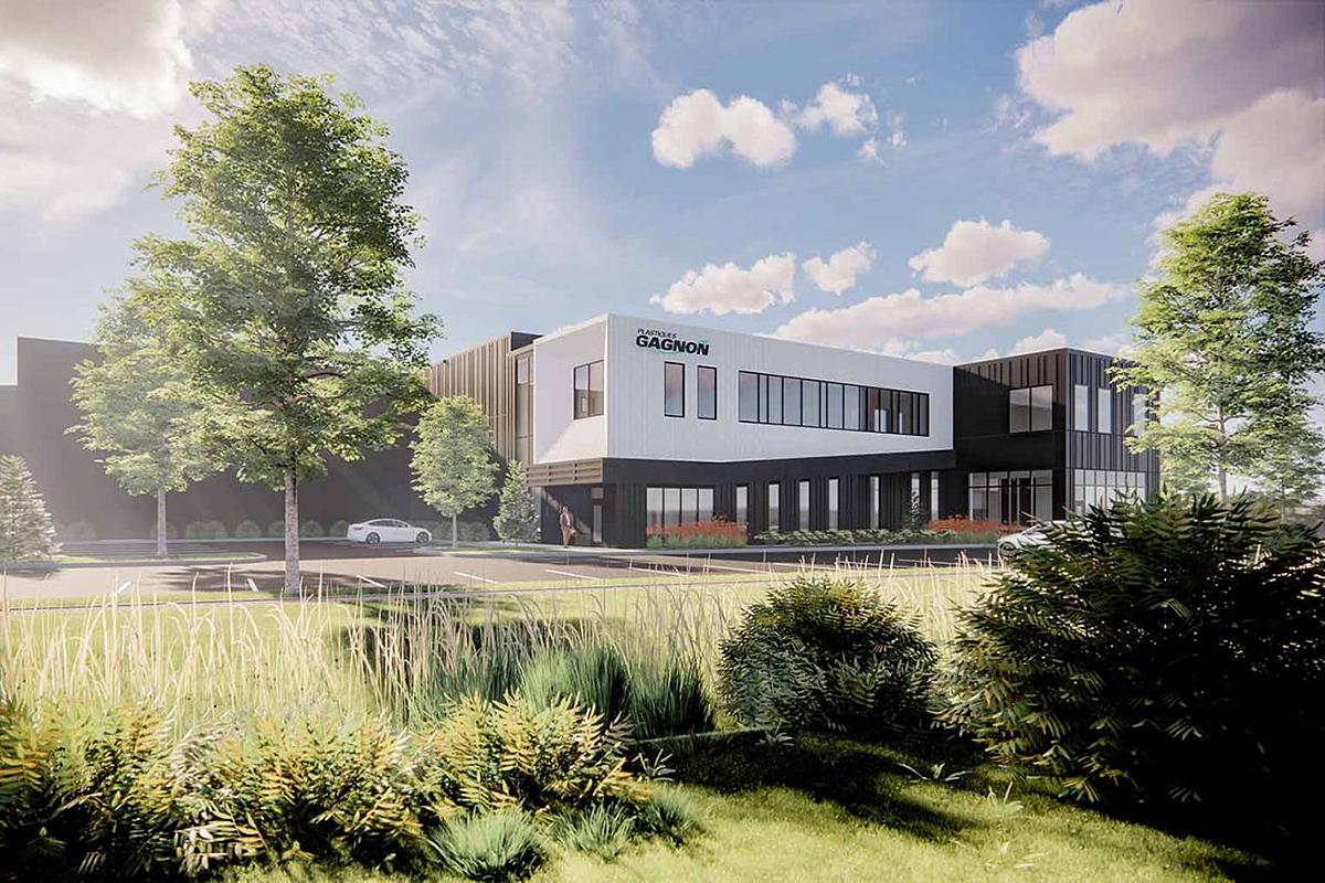 Plastiques Gagnon entreprend la construction d’une nouvelle usine. Crédit : Plastiques Gagnon