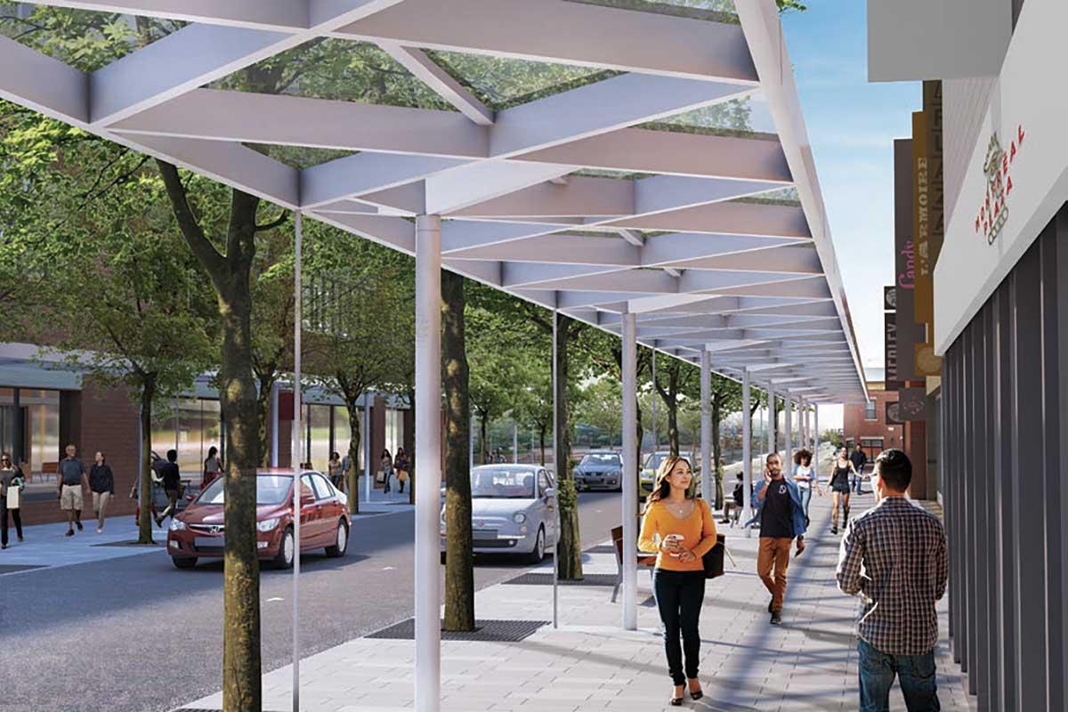 Plaza Saint-Hubert : une marquise plus verte et conviviale