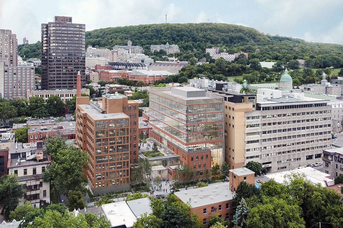 Un pôle des sciences de la vie verra le jour au centre-ville de Montréal. Crédit : Groupe Jadco