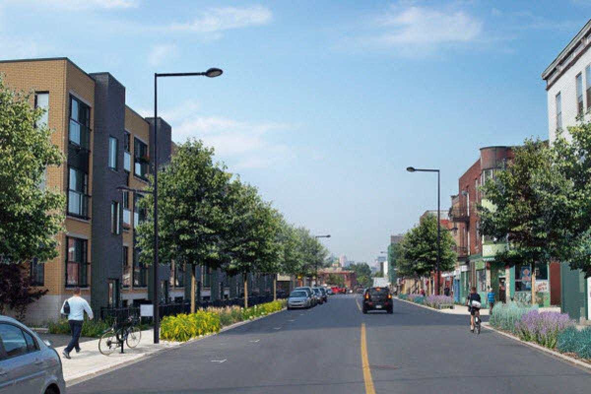 Travaux de la CESM sur la rue Ontario