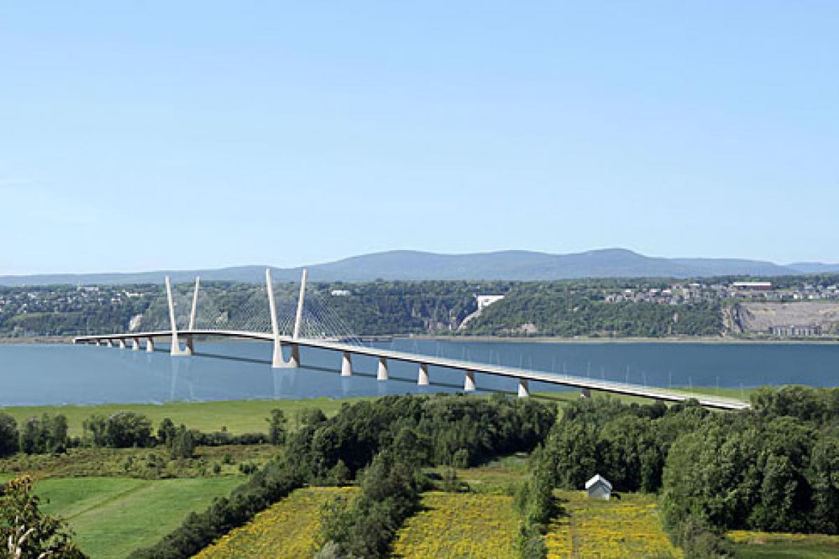 Pont Pierre-Laporte. Crédit : MTQ