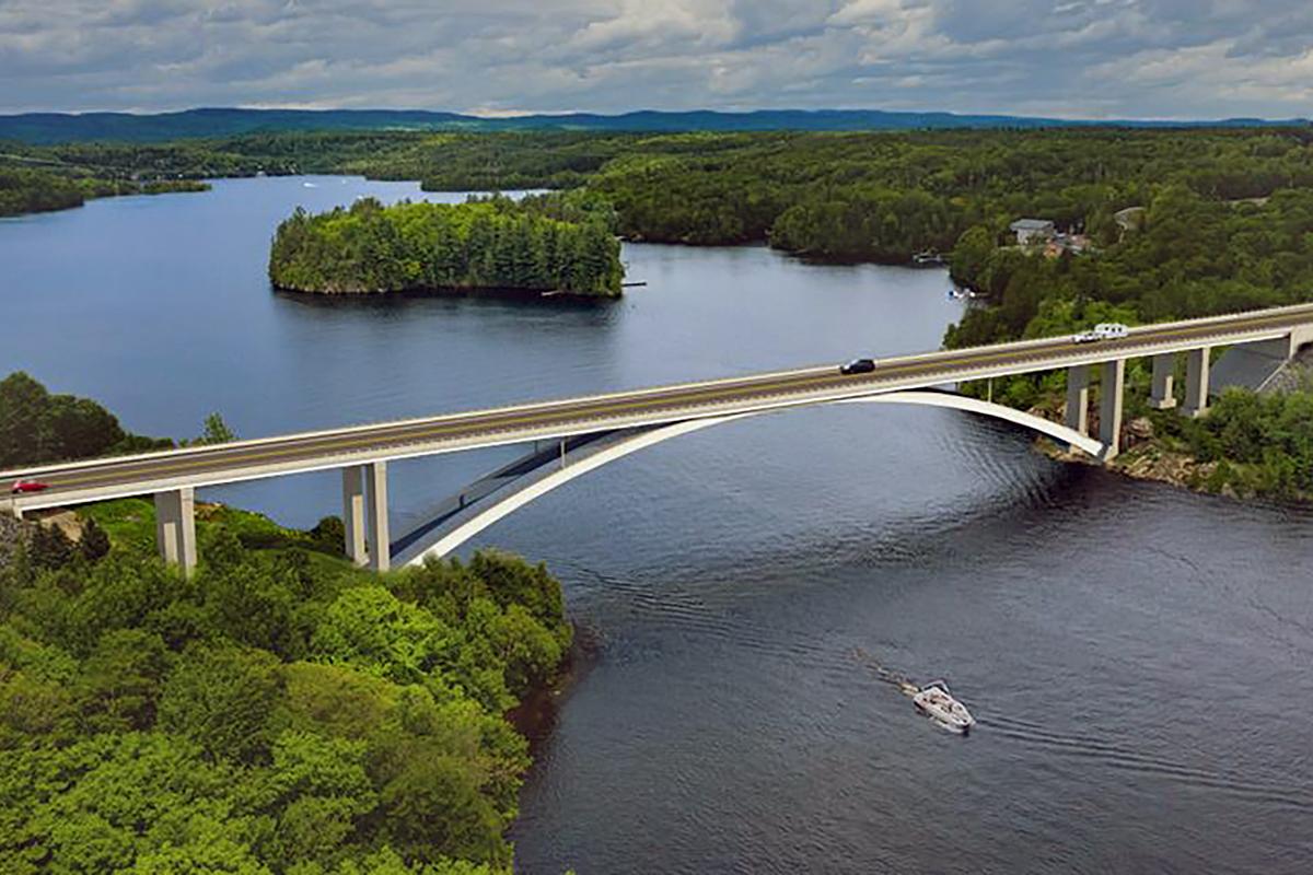 Début de la construction du nouveau pont des Piles. Crédit : ministère des Transports et de la Mobilité durable