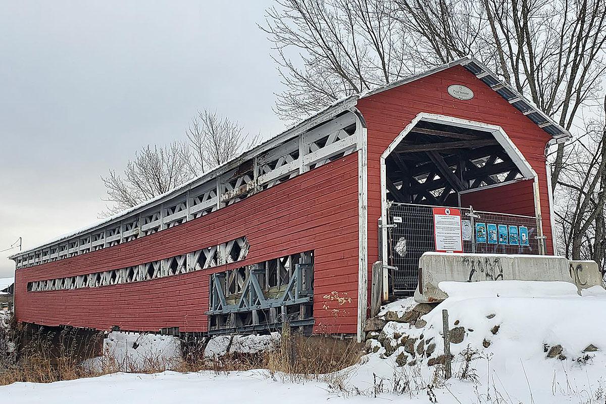 Québec lance l’appel d’offres pour la restauration d’un pont couvert patrimonial. Crédit : ministère des Transports et de la Mobilité durable