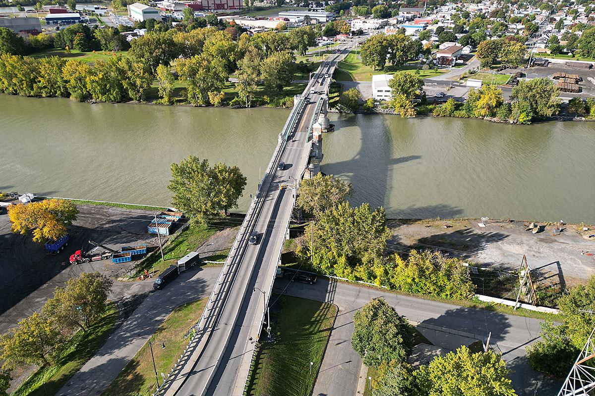 Coup d'envoi aux travaux de réparation du pont Turcotte à Sorel-Tracy. Crédit : ministère des Transports et de la Mobilité durable 