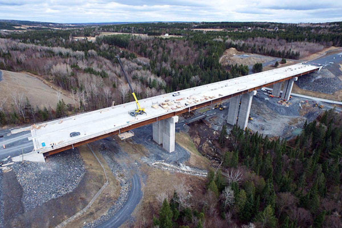 Le nouveau pont de la 73