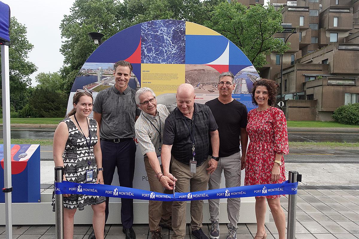 Le Port de Montréal inaugure sa promenade Bickerdike. Crédit : Port de Montréal