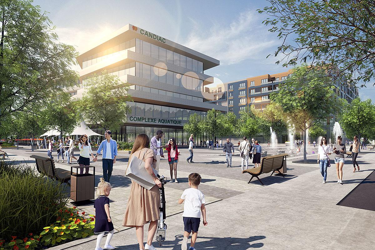 Candiac adopte le PPU du futur centre-ville Montcalm. Crédit : Provencher_Roy