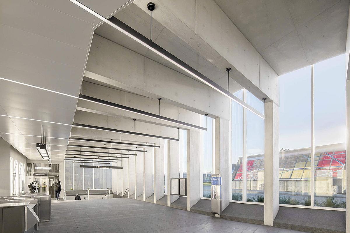 Station Vendôme et nouveau lien piétonnier vers le CUSM. Crédit : Bisson Fortin | Provencher_Roy Architectes en consortium