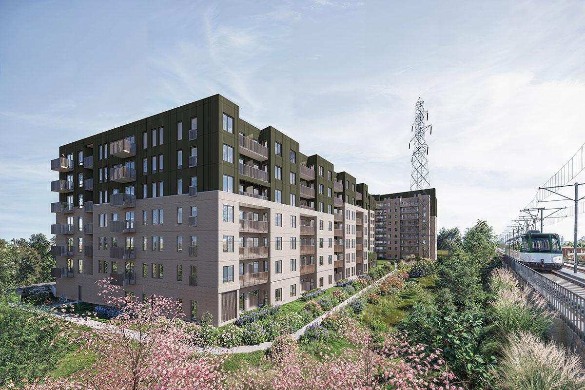 Un projet résidentiel de 364 logements prendra forme dans Bois-Franc. Crédit : NEUF Architect(e)s