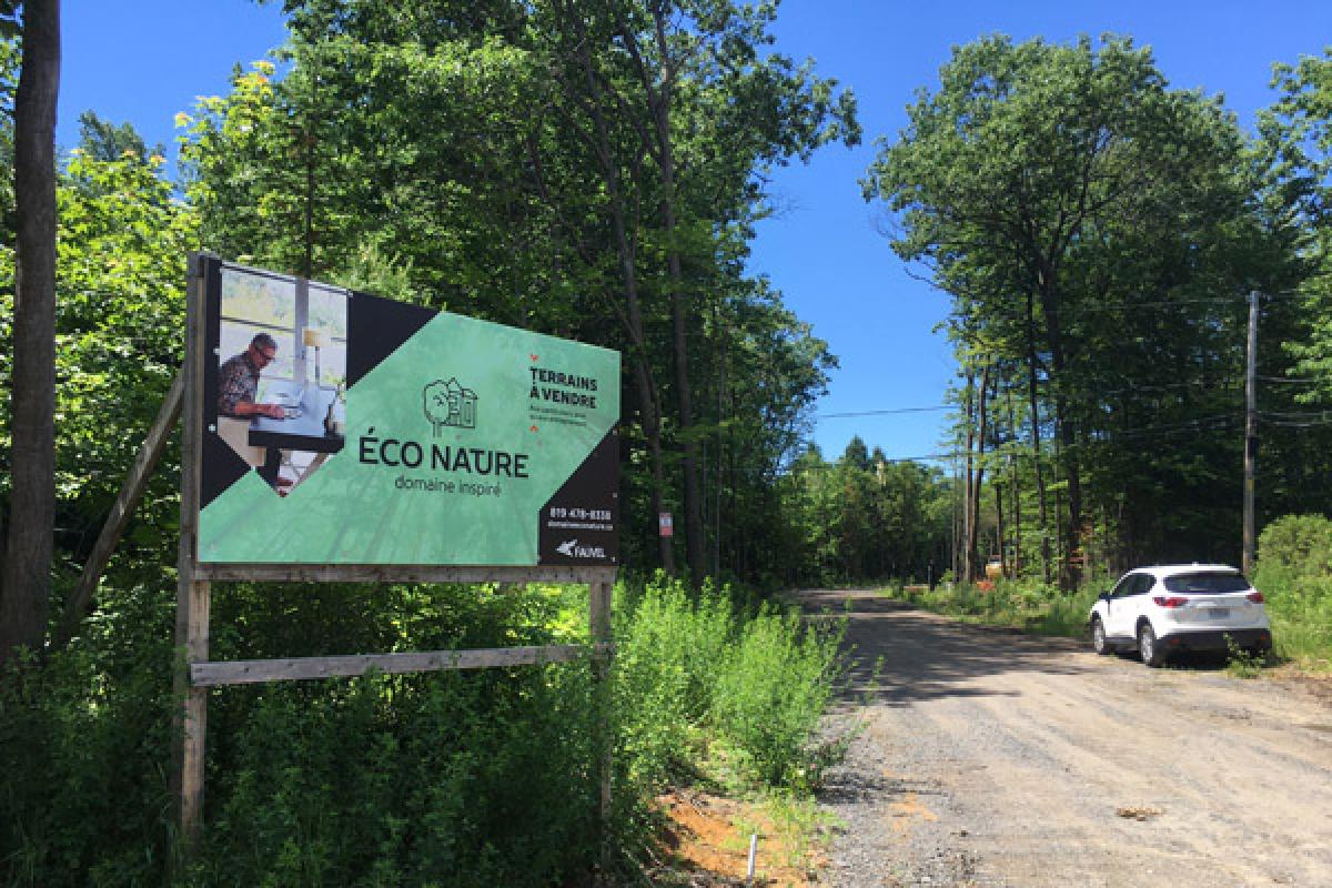 Le respect de la nature et la beauté du secteur ont orienté le projet Éco Nature