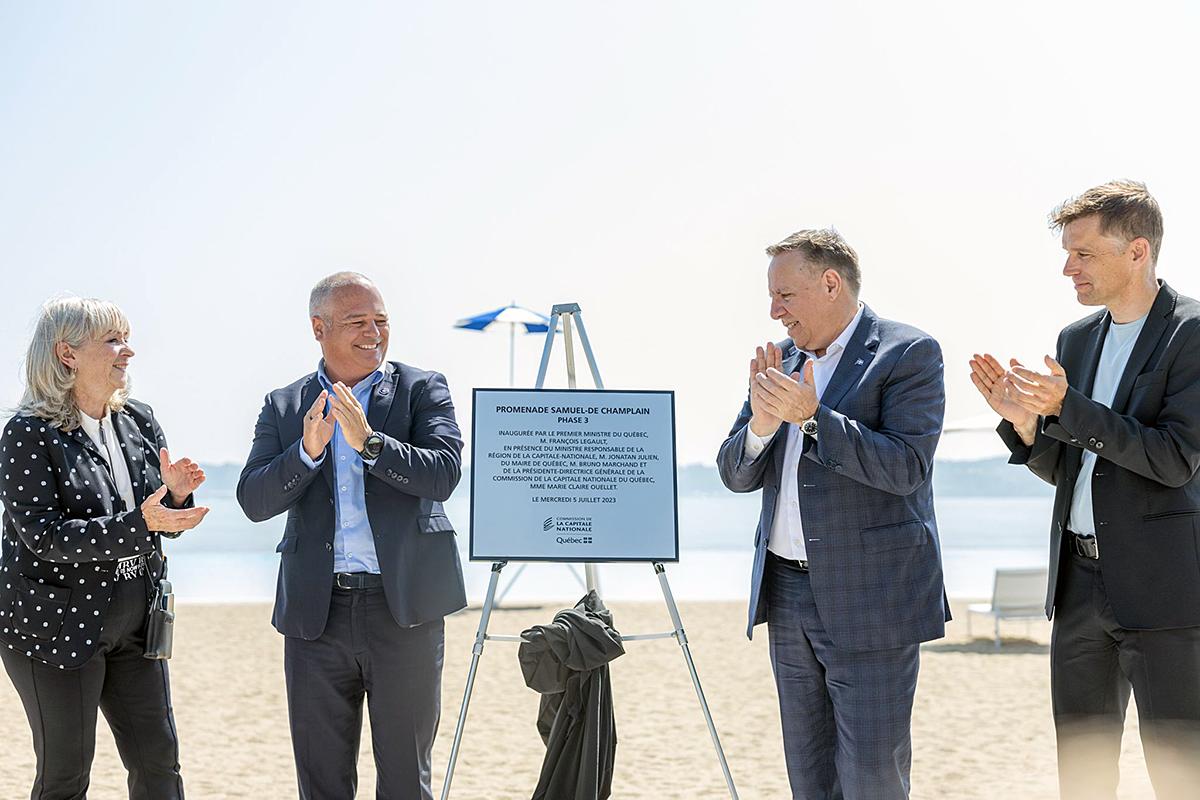 La phase 3 de la promenade Samuel-De Champlain inaugurée. Crédit : CCNQ, André-Olivier Lyra