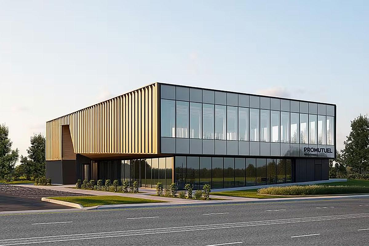 Promutuel Assurance investit 6 M$ dans un nouveau point de service à Alma. Crédit : Promutuel Assurance du Lac au Fleuve