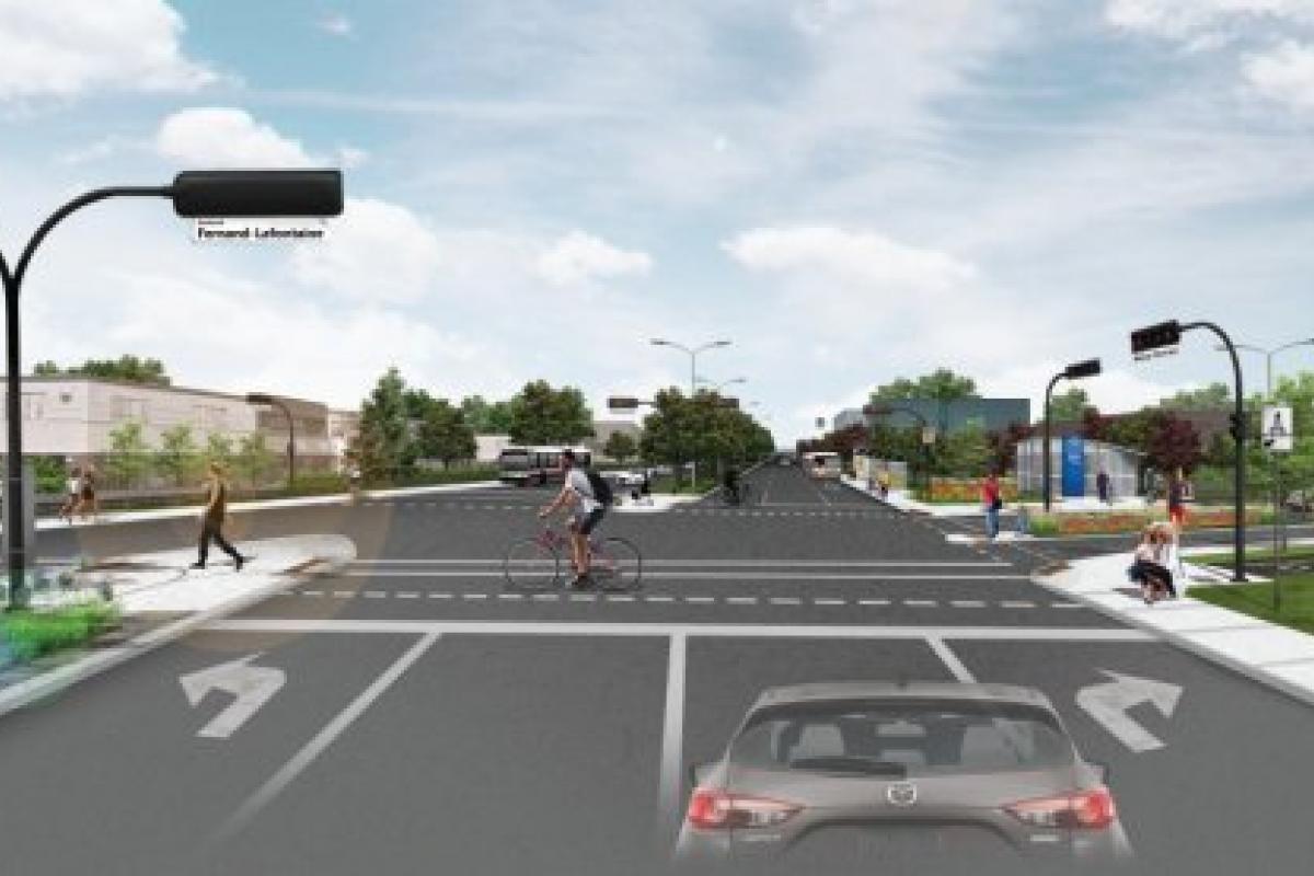 la troisième et dernière phase des travaux d'aménagement du boulevard Roland-The