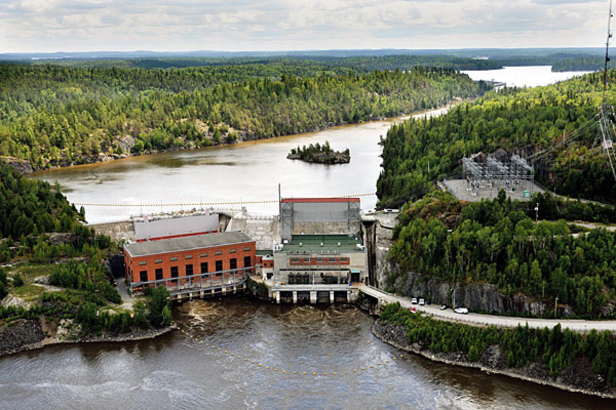 La centrale Rapides-des-Quinze - Photo : Hydro-Québec