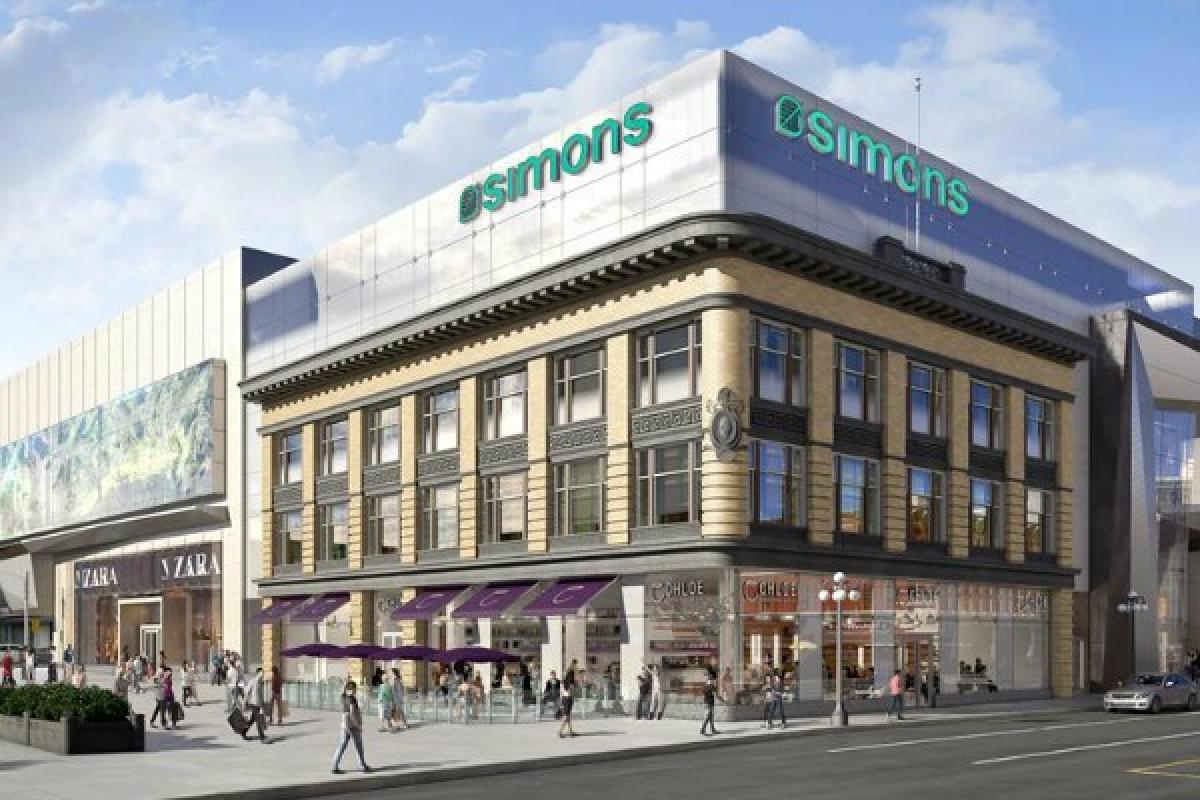 En mars dernier, la Maison Simons avait annoncé l'implantation d'un magasin au C