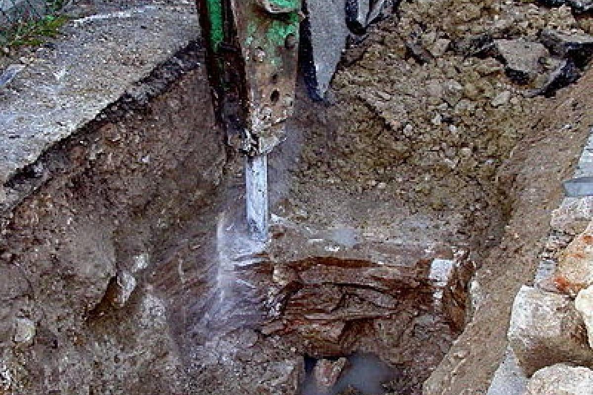 Renouvellement de conduites d'eau dans la ville de Mercier