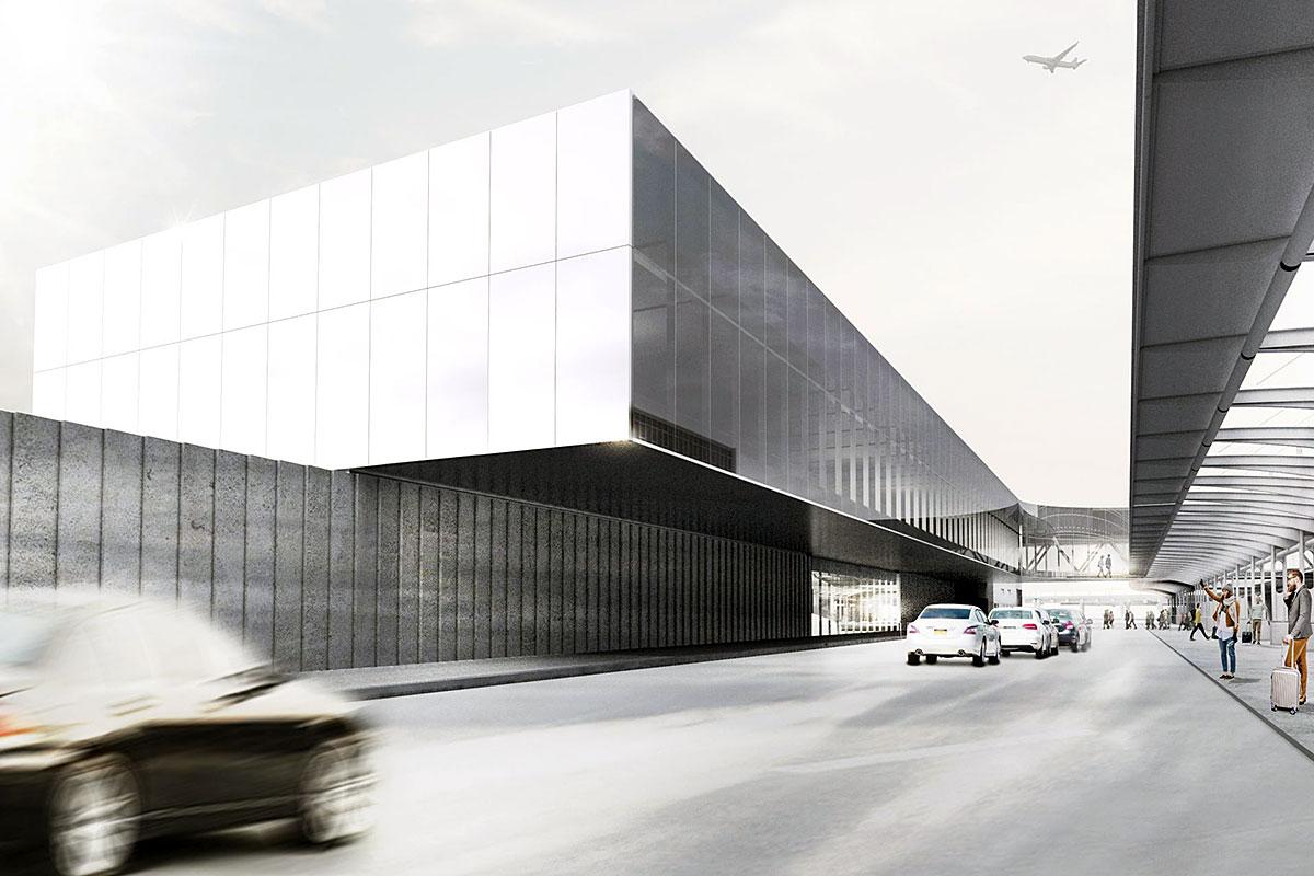 Station du REM à YUL : ADM retient la soumission des entreprises AECON et EBC. Crédit : Jodoin Lamarre Pratte architectes / Saucier Perrotte architectes concepteur signature