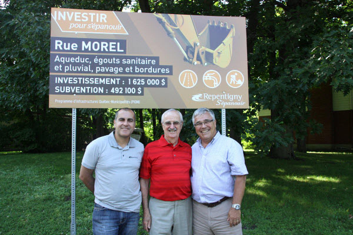 Importants travaux de réfection des infrastructures sur la rue Morel