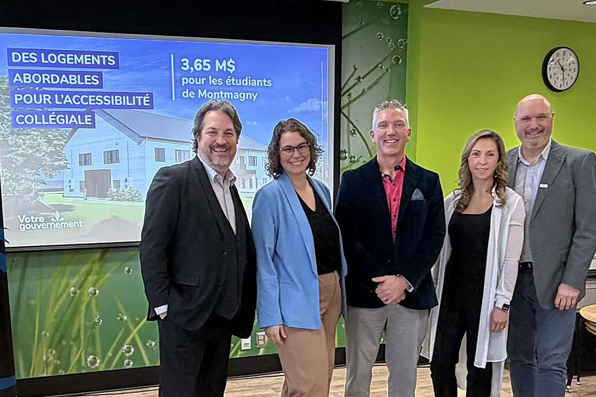 Construction d’une nouvelle résidence étudiante à Montmagny. Crédit : Ville de Montmagny