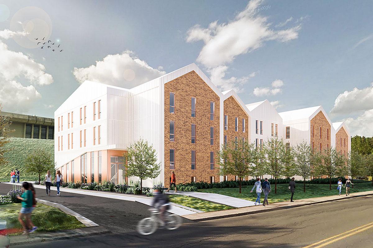 Un projet de logements étudiants verra le jour à Trois-Rivières. Crédit : Blouin Tardif architectes