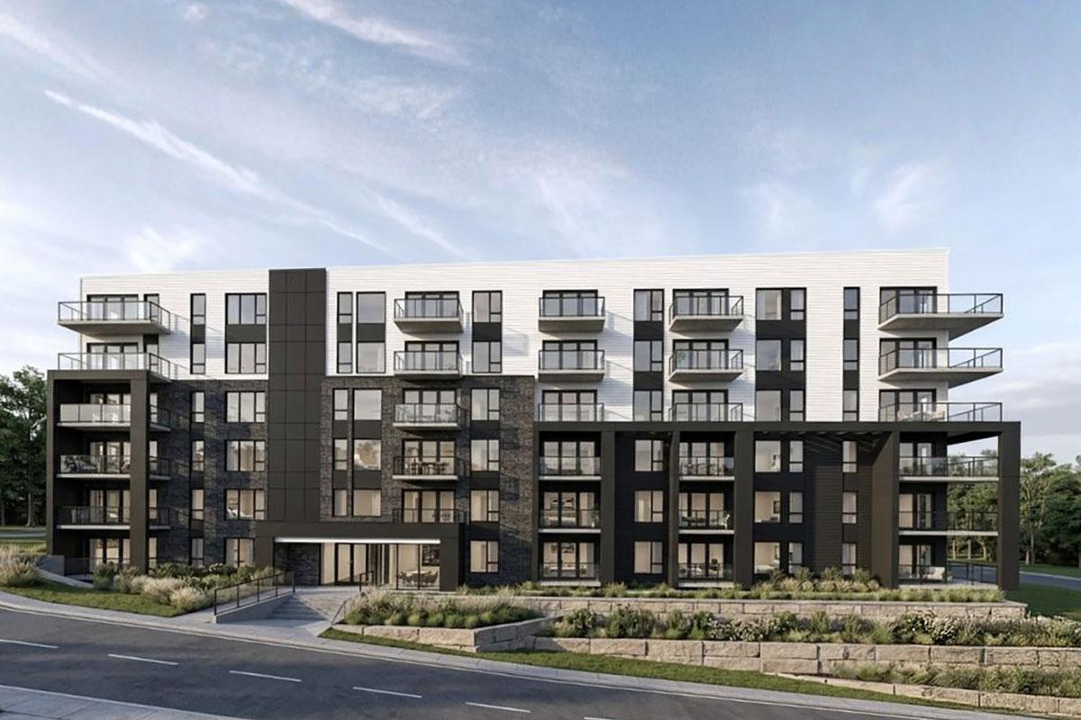 Tisseur amorce la construction du projet résidentiel Riva Est à Lavaltrie. Crédit : DG3A Architecture