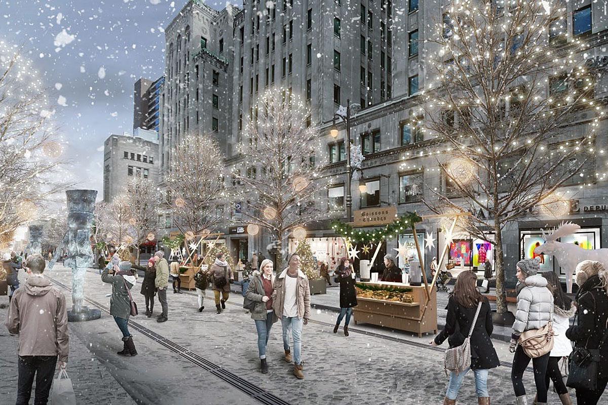 Rue Sainte-Catherine Ouest : une nouvelle étape dès l’été 2022. Crédit : Ville de Montréal