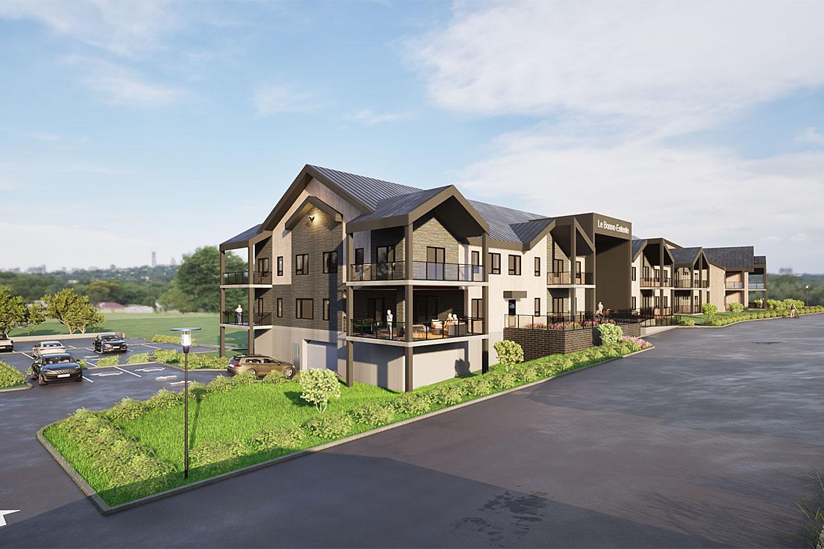 Un nouveau projet d’habitation à Saint-Bernard. Crédit : Architectes Roberge & Leduc