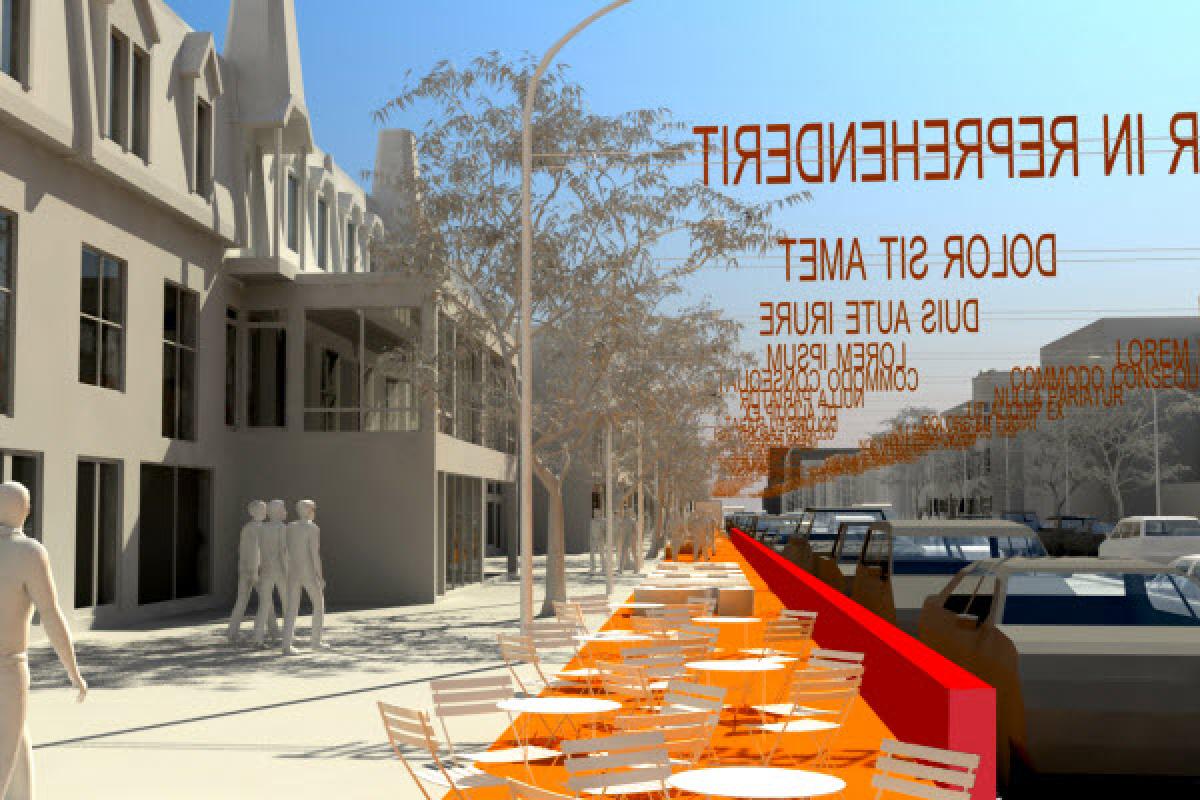Inauguration officielle de la « grande terrasse rouge » sur la rue Saint-Denis