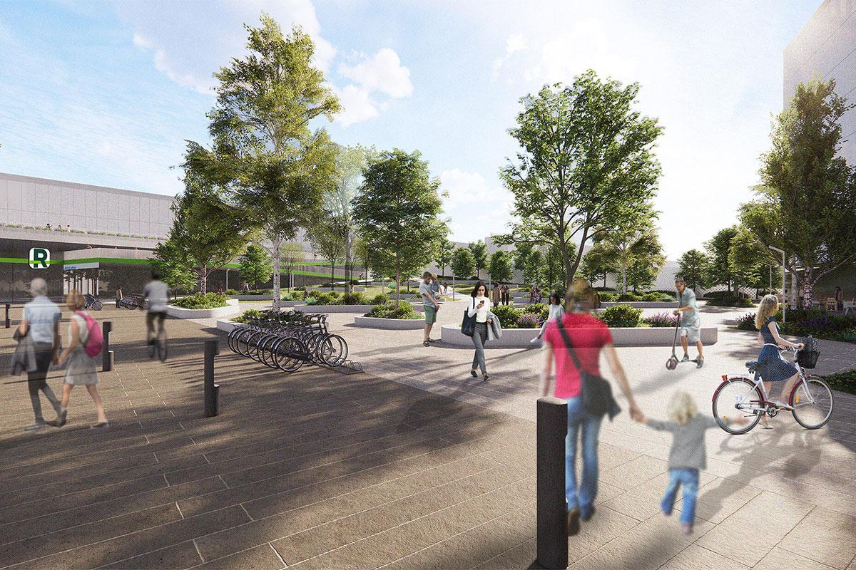Une transformation urbaine majeure s’amorce dans le sud de Saint-Laurent. Crédit : Arrondissement de Saint-Laurent