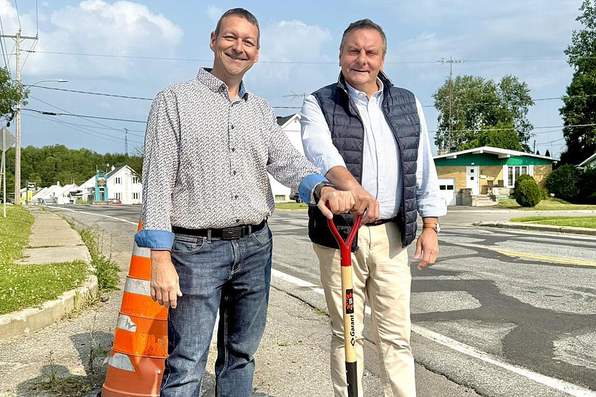 Saint-Ubalde : 15,5 M$ pour moderniser le boulevard Chabot et le rang Saint-Achille. Crédit : ministère des Transports et de la Mobilité durable