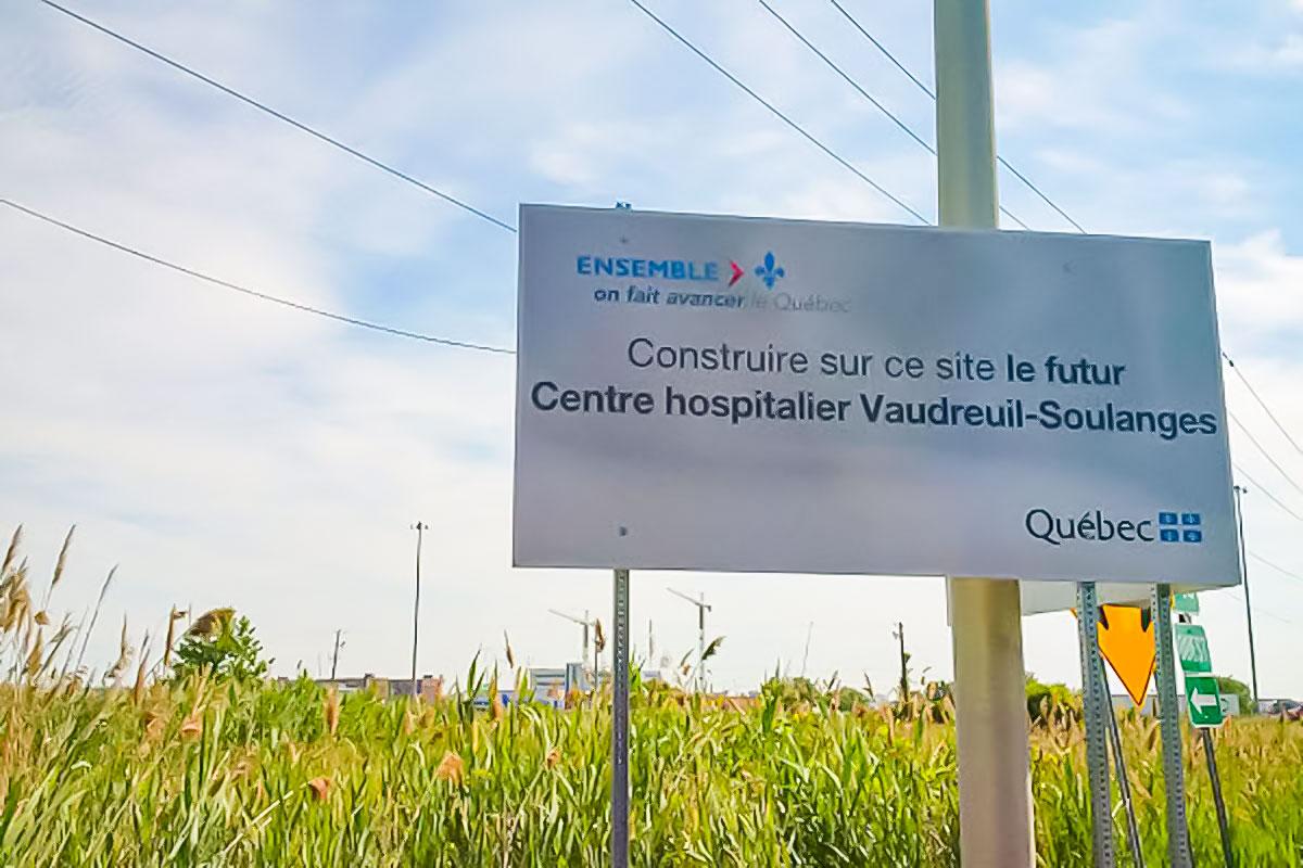 Hôpital Vaudreuil-Soulanges : acquisition du terrain qui accueillera la nouvelle installation - Photo de Centre intégré de santé et de services sociaux de la Montérégie-Ouest