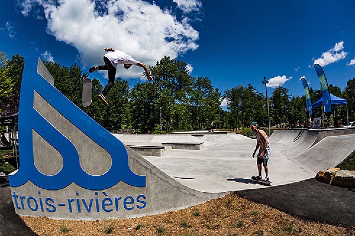 Aménagé en béton, le parc a nécessité un investissement moins élevé que prévu, s