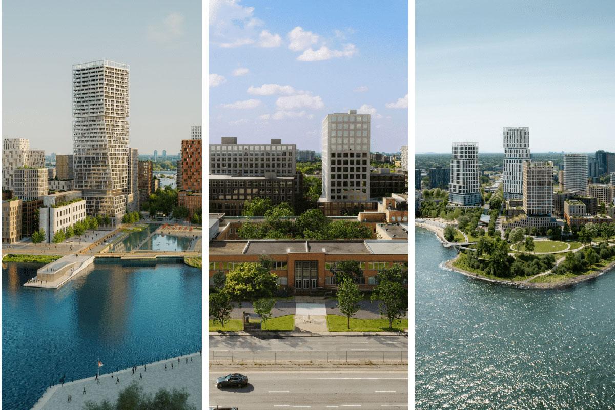 La Société immobilière du Canada présente trois projets totalisant 8 500 unités dans le Grand Montréal. Crédit : SIC