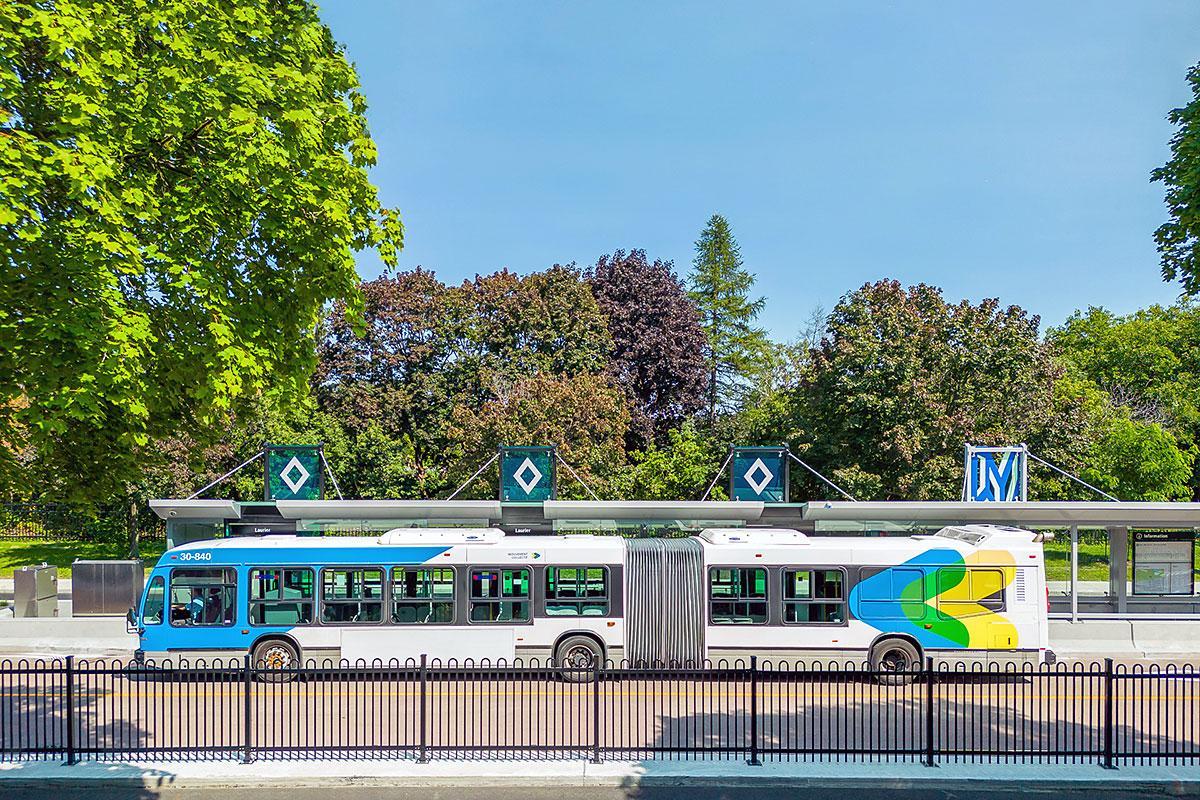 SRB-Pie-IX : ouverture des voies réservées. Crédit : STM