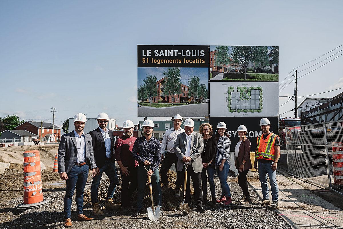 De nouveaux logements en construction à Salaberry-de-Valleyfield. Crédit : Syscomax