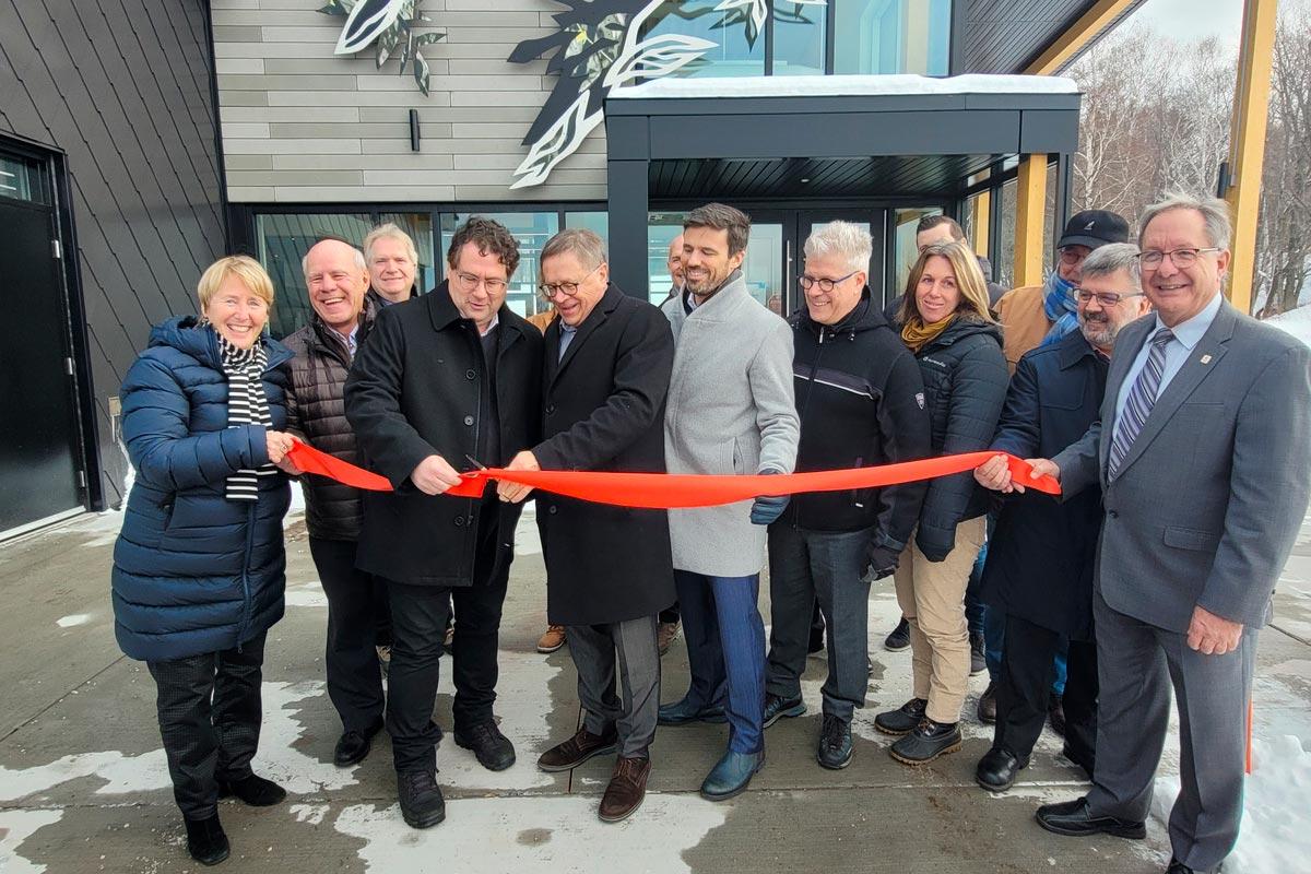 Un nouveau pavillon d’accueil au parc de la Rivière-Etchemin. Crédit : Ville de Lévis