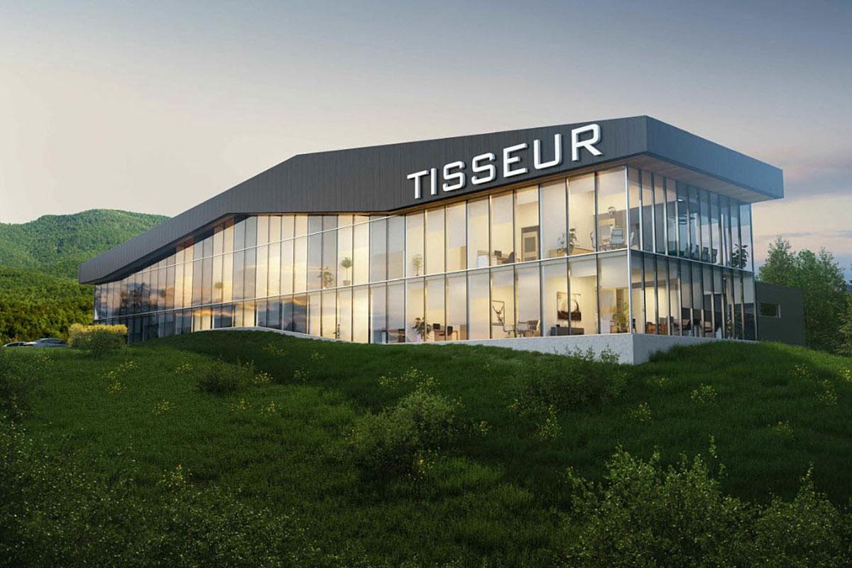 Maquette du futur siège social de Tisseur - Image : Tisseur