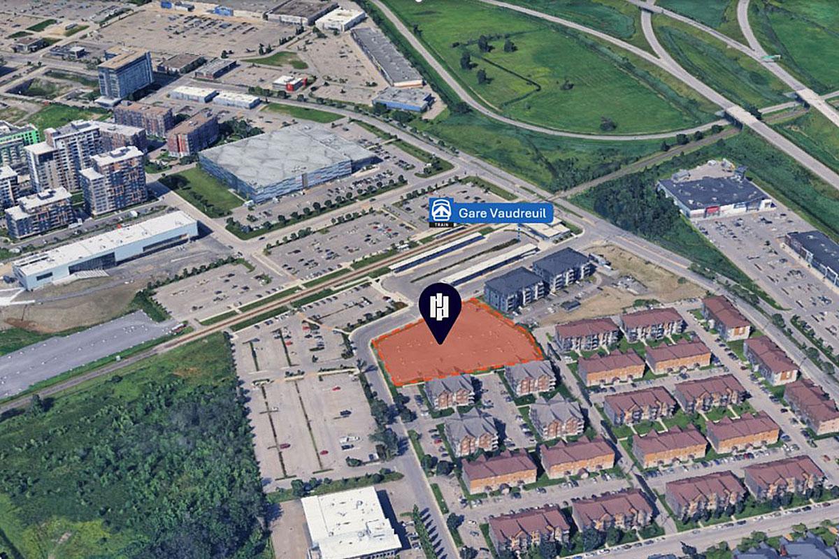 Groupe HD développera 200 logements près de la gare de Vaudreuil. Crédit : Groupe HD
