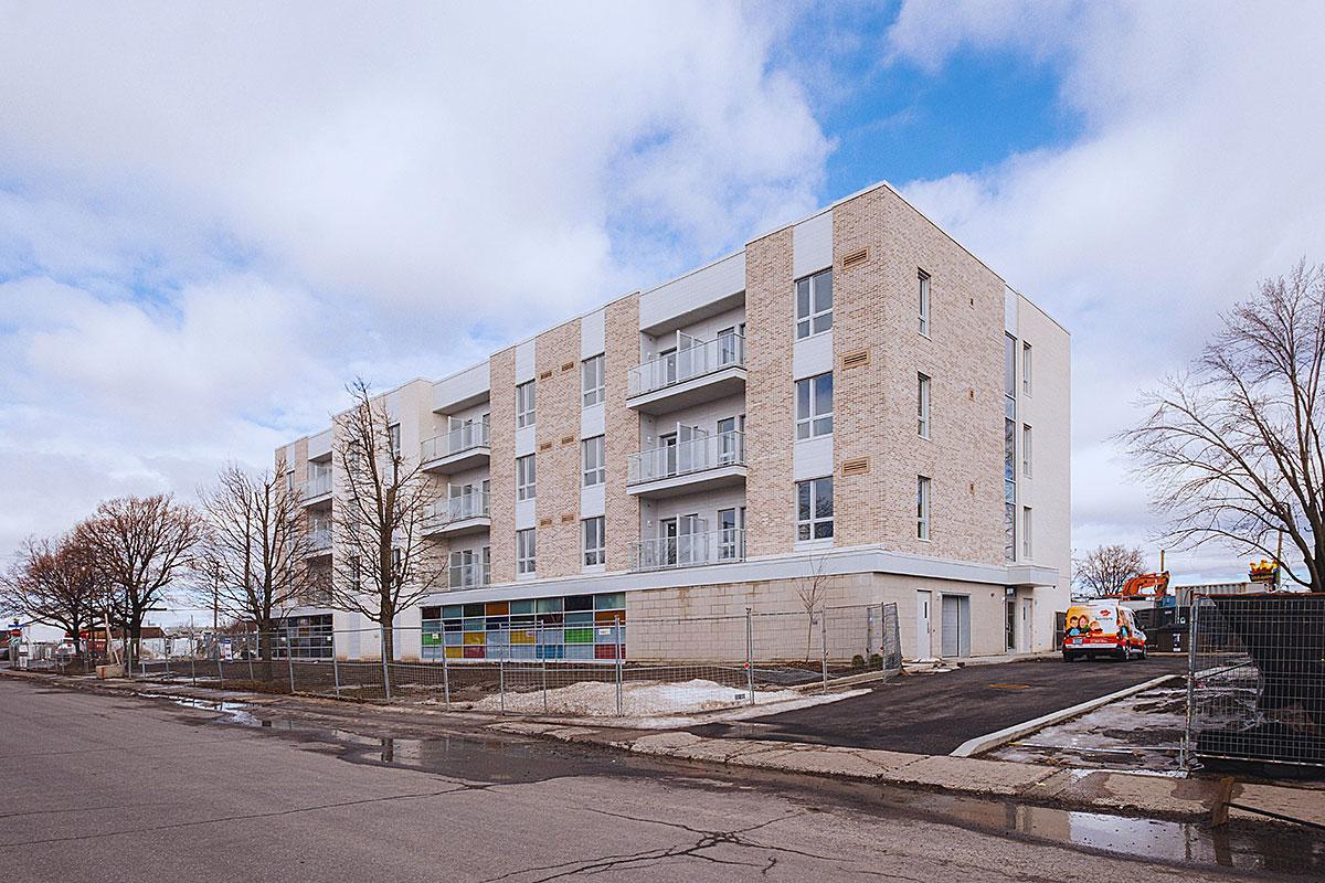 30 logements pour personnes en situation d’itinérance livrés à Longueuil. Crédit : Les Habitations Communautaires Longueuil