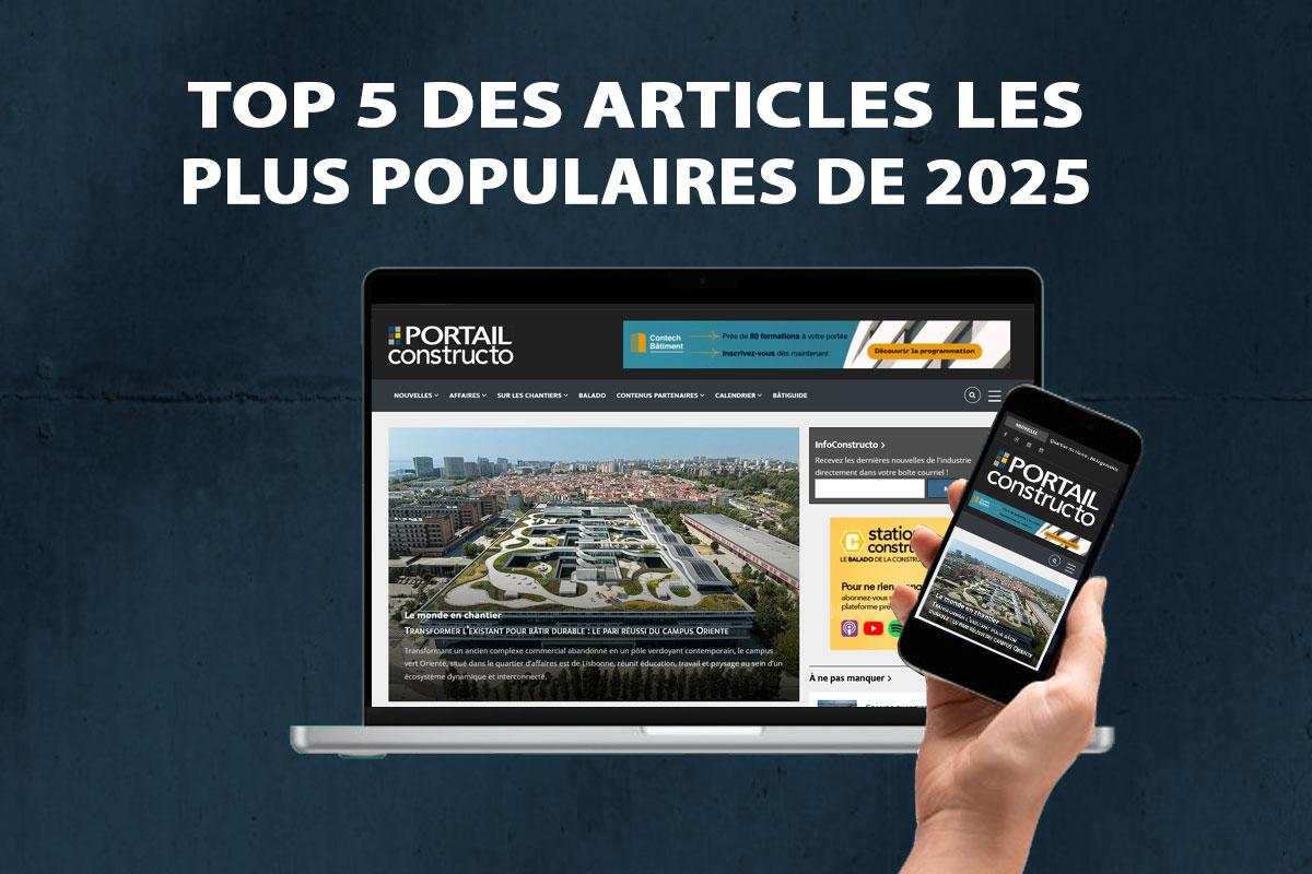 Top 5 des articles les plus populaires de 2025