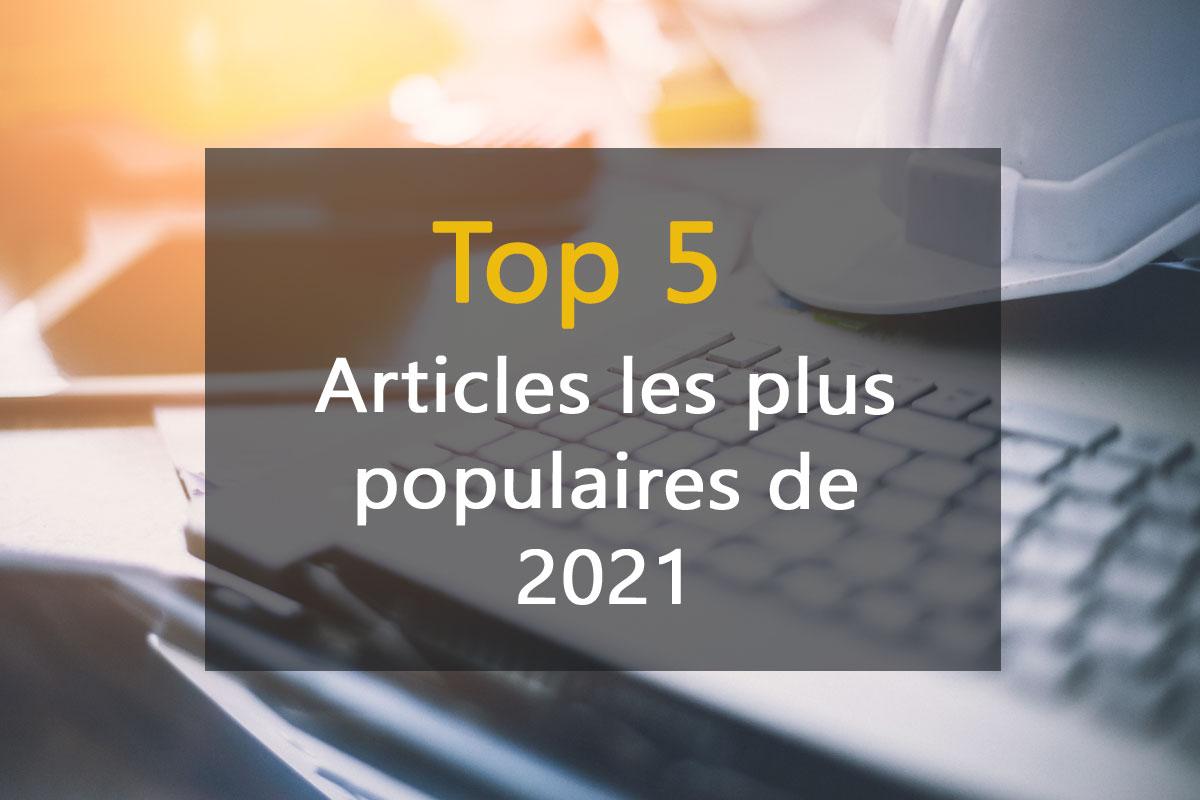 Top 5 des articles les plus populaires de 2021