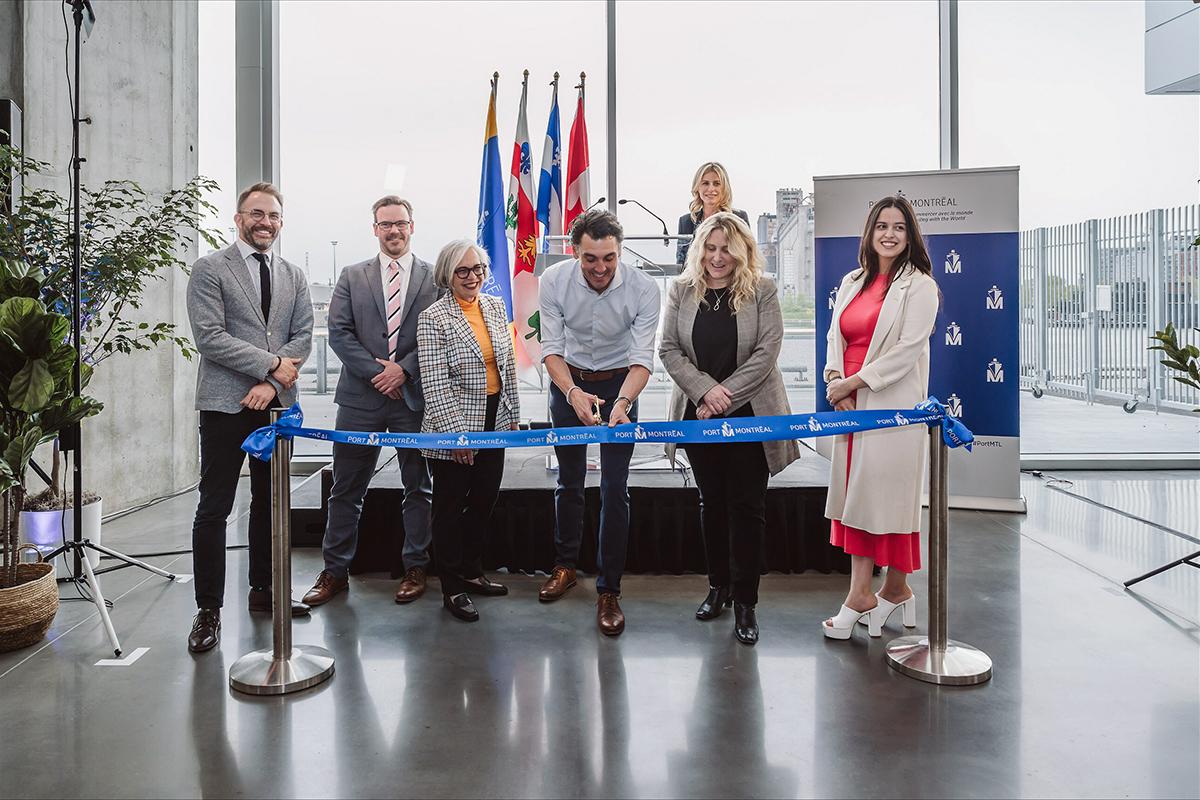 Inauguration de la Tour du Port de Montréal. Crédit : Administration portuaire de Montréal 