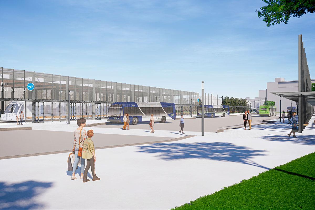 Québec apporte certaines précisions sur son projet de tramway. Crédit : Ville de Québec