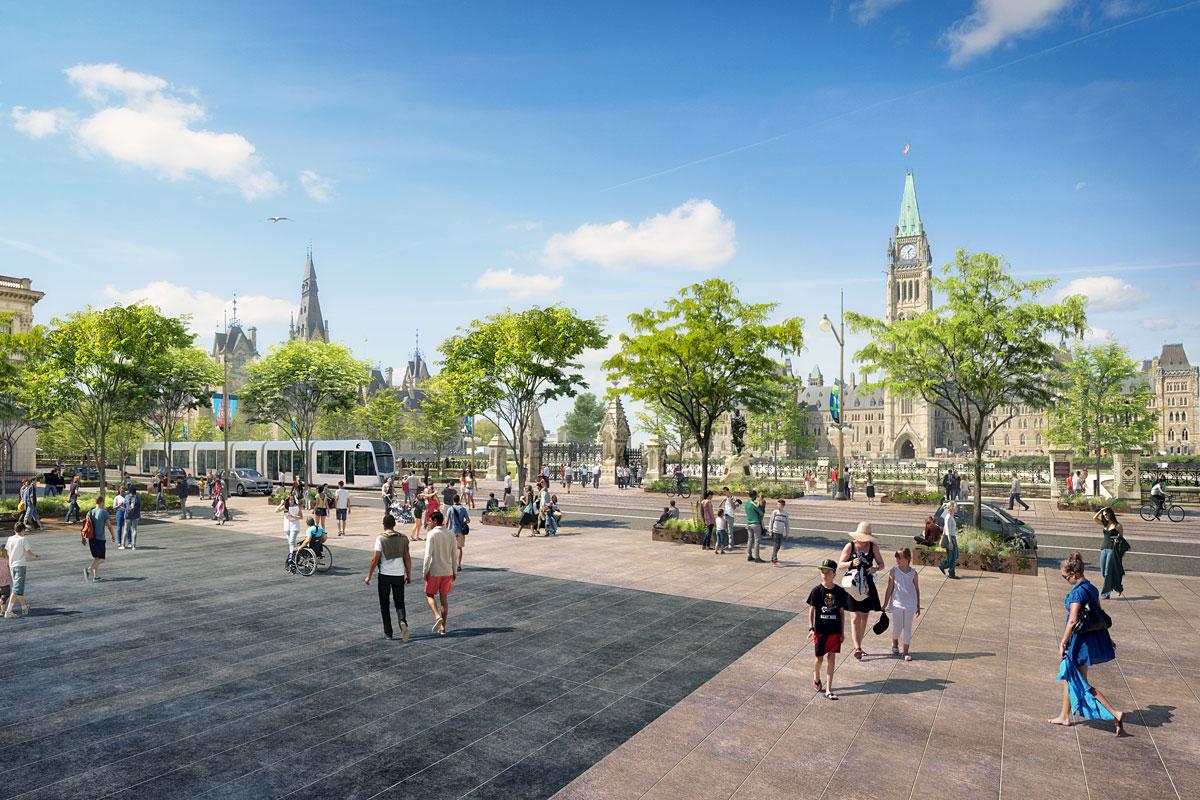 La Ville d’Ottawa approuve deux options pour le tramway de la STO. Crédit : STO
