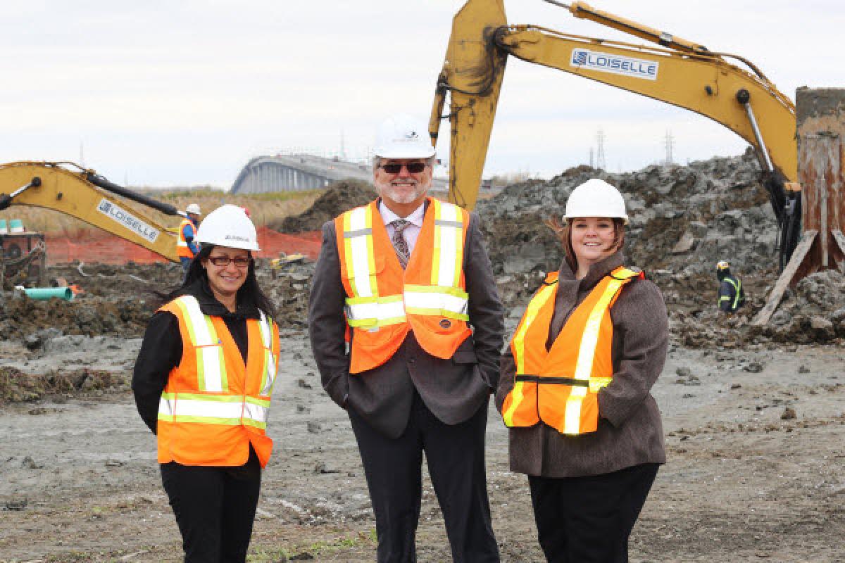 Début des travaux dans le parc industriel à Beauharnois