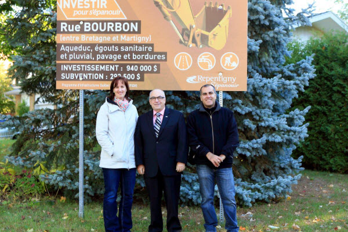 Repentigny : la rue Bourbon remise à neuf