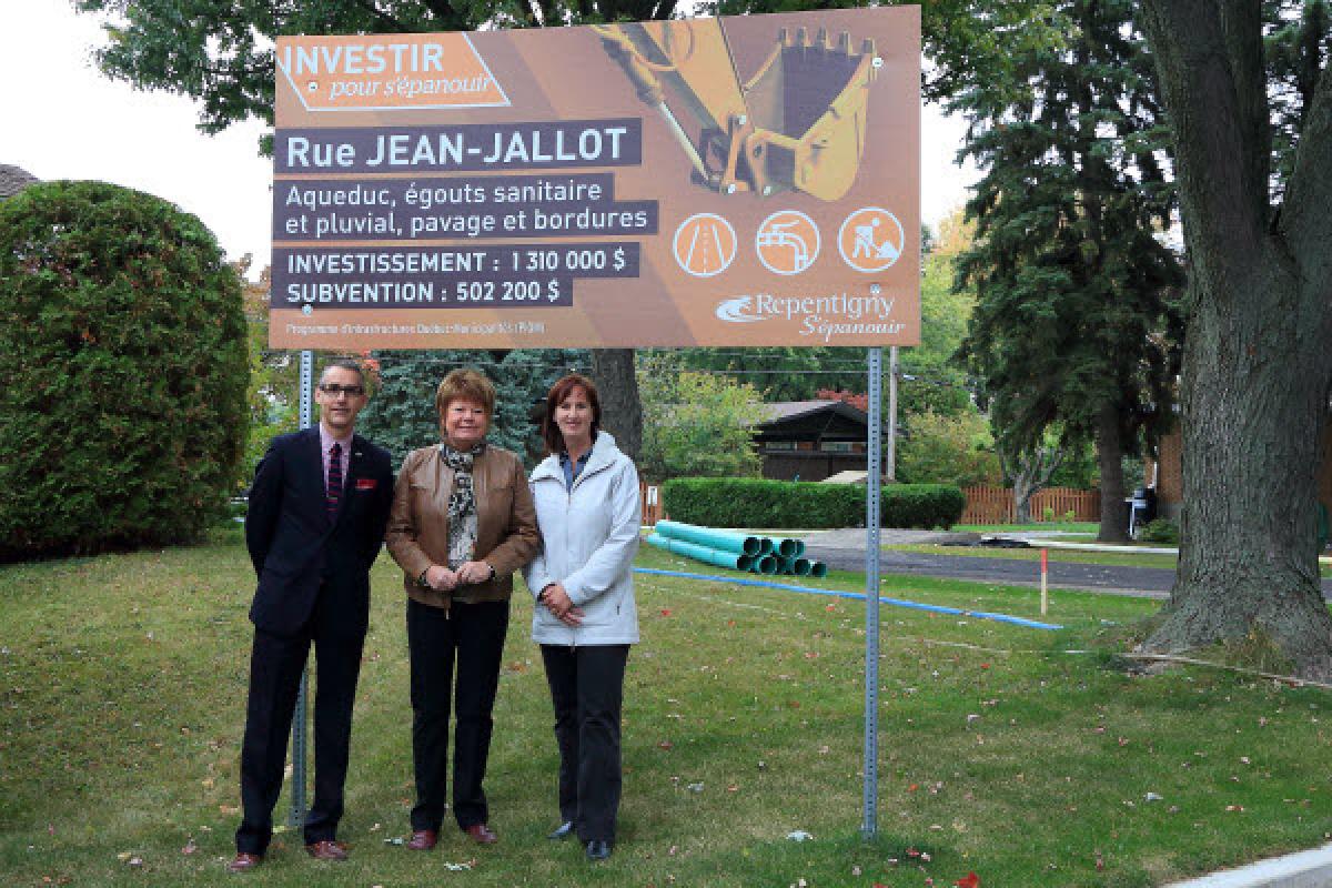 Repentigny : reconstruction complète de la rue Jean-Jallot