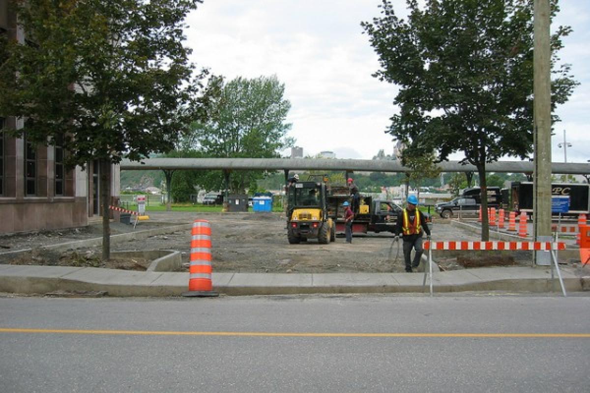 Les travaux d’envergure relatifs à la revitalisation du secteur de la traverse à