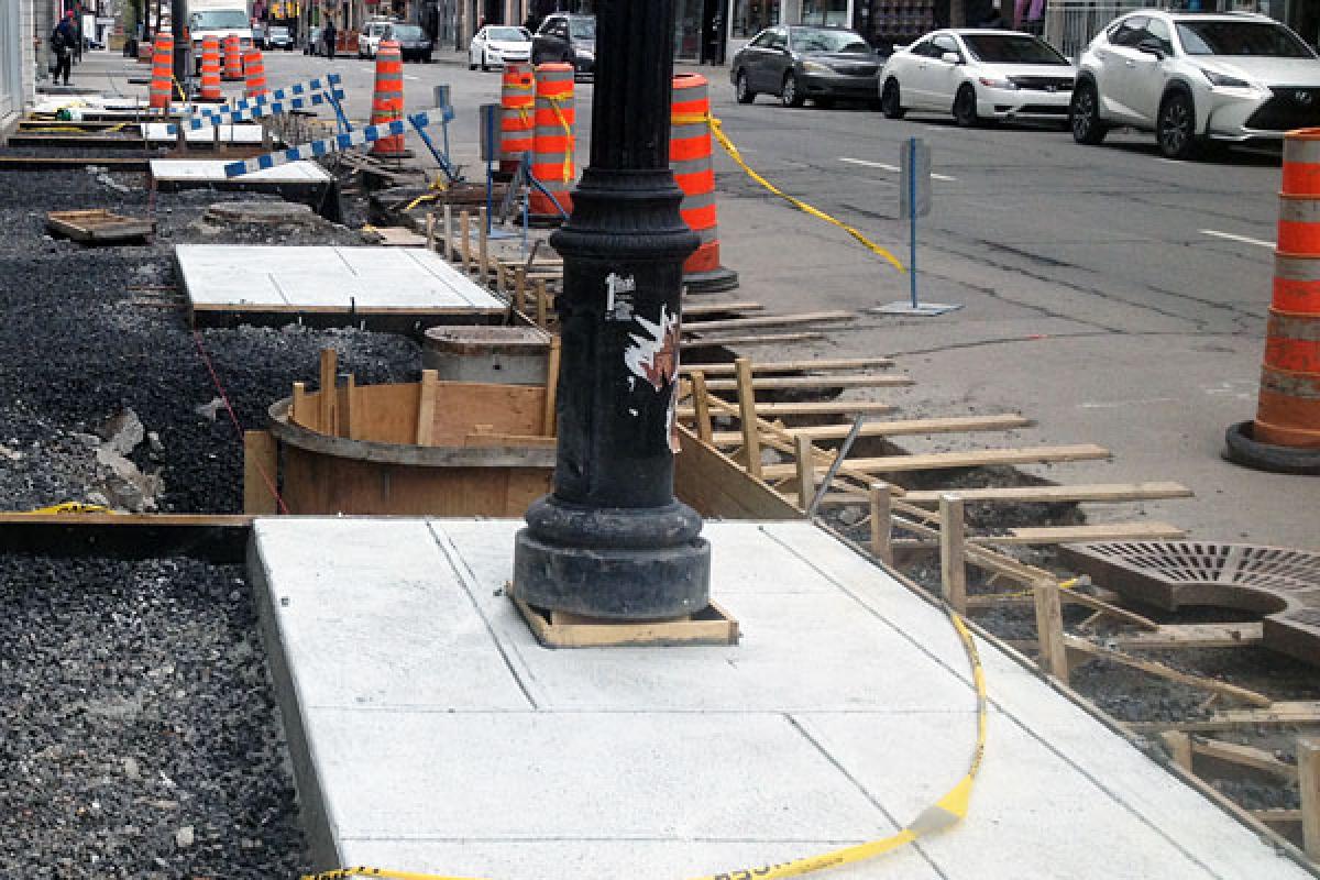 Les travaux  réalisés par Eurovia Québec Construction inc.